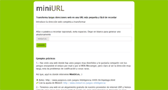 Desktop Screenshot of miniurl.es